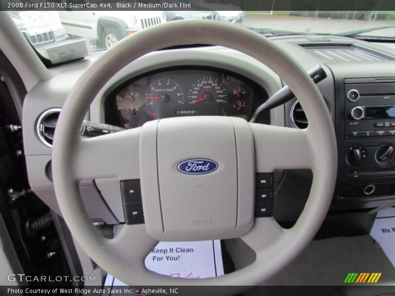 Black / Medium/Dark Flint 2008 Ford F150 XLT SuperCab 4x4