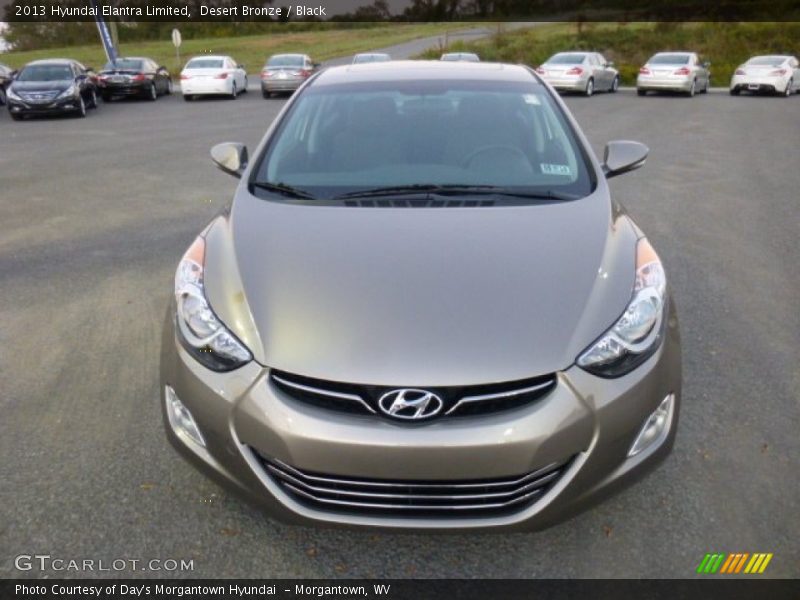 Desert Bronze / Black 2013 Hyundai Elantra Limited
