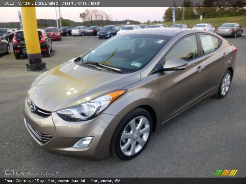 Desert Bronze / Black 2013 Hyundai Elantra Limited