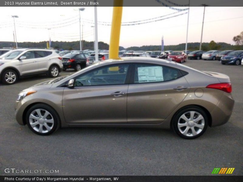 Desert Bronze / Black 2013 Hyundai Elantra Limited