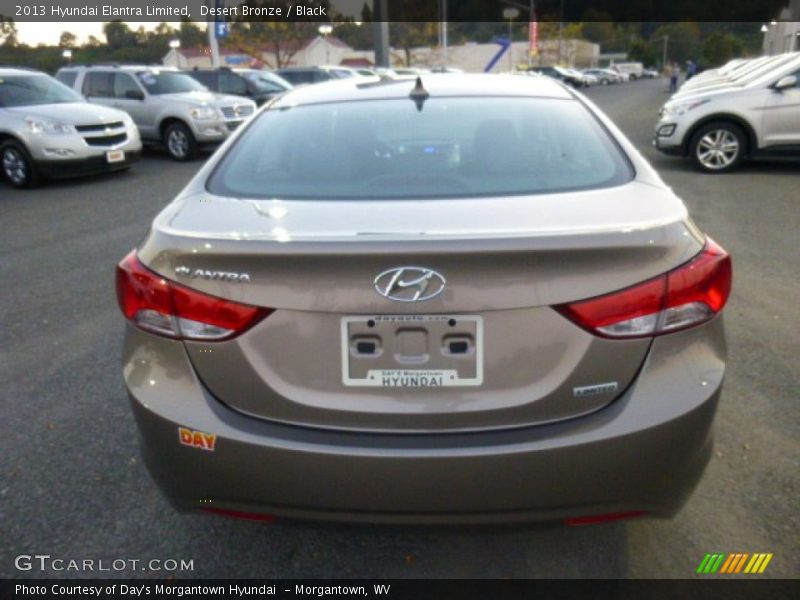 Desert Bronze / Black 2013 Hyundai Elantra Limited