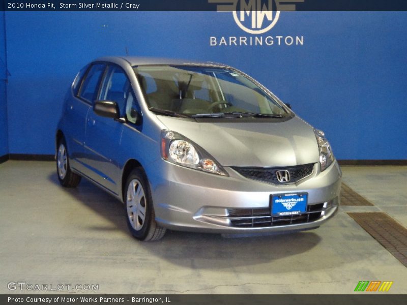 Storm Silver Metallic / Gray 2010 Honda Fit