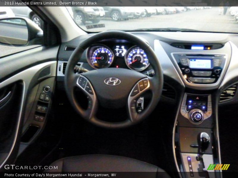Desert Bronze / Black 2013 Hyundai Elantra Limited