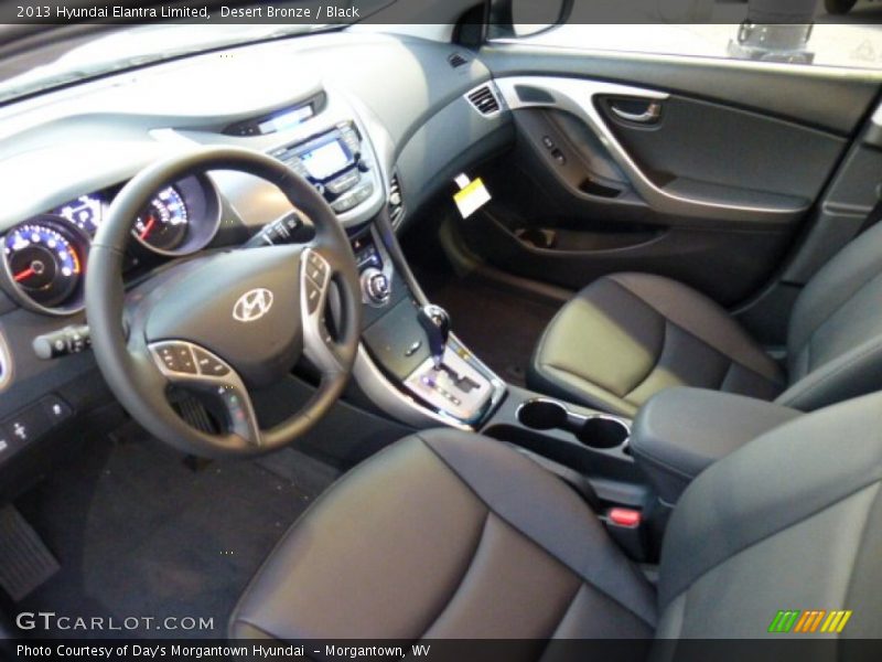 Desert Bronze / Black 2013 Hyundai Elantra Limited