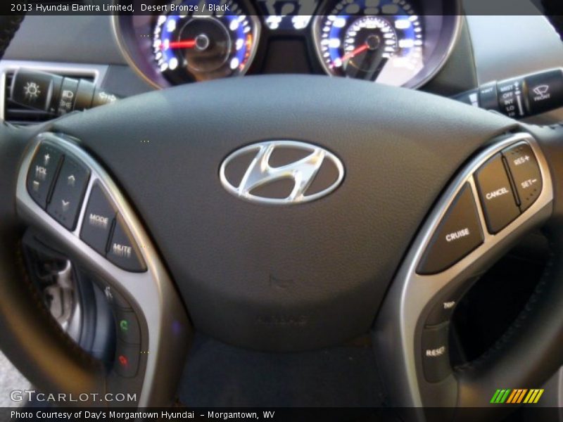 Desert Bronze / Black 2013 Hyundai Elantra Limited