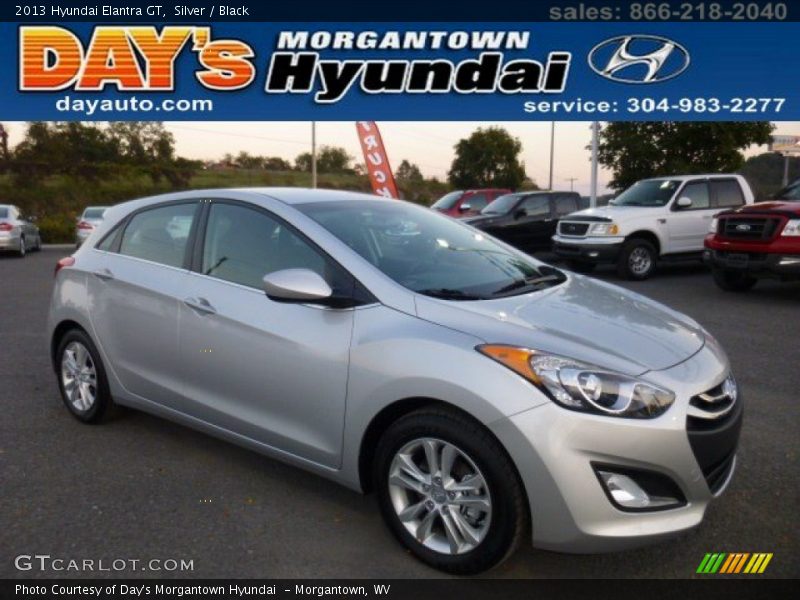 Silver / Black 2013 Hyundai Elantra GT