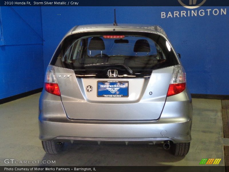 Storm Silver Metallic / Gray 2010 Honda Fit