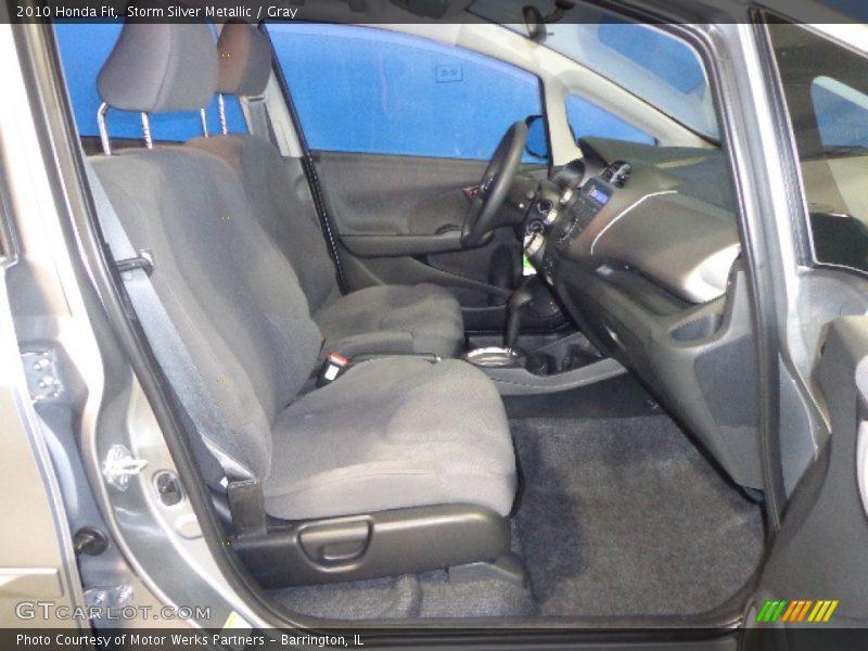 Storm Silver Metallic / Gray 2010 Honda Fit