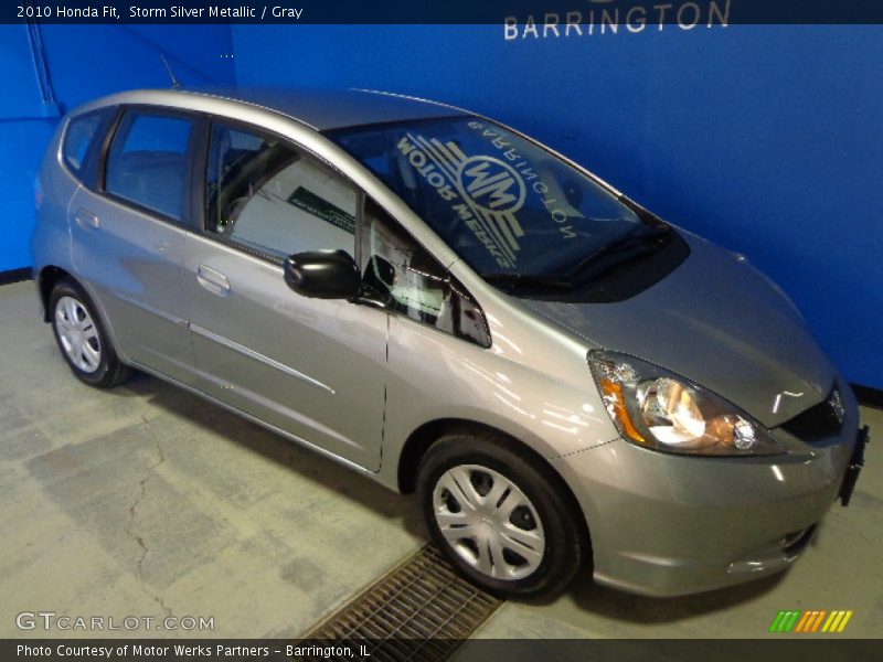 Storm Silver Metallic / Gray 2010 Honda Fit