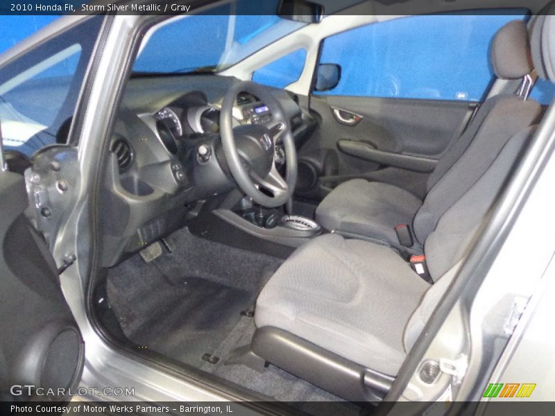 Storm Silver Metallic / Gray 2010 Honda Fit