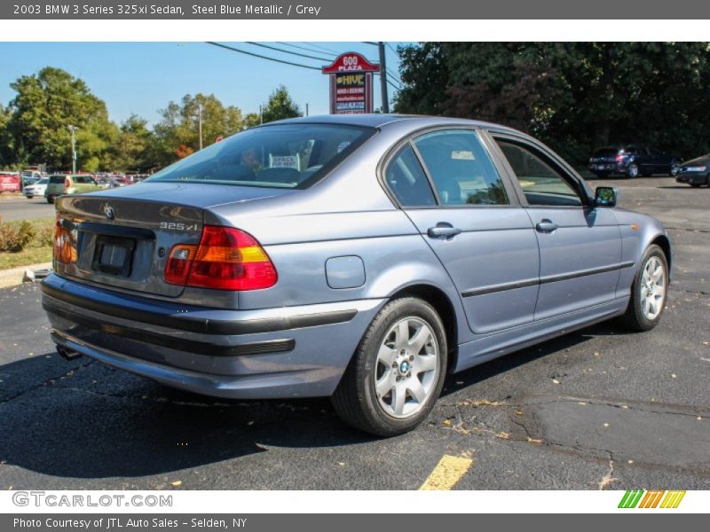 Steel Blue Metallic / Grey 2003 BMW 3 Series 325xi Sedan