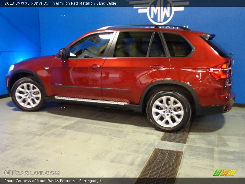 Vermilion Red Metallic / Sand Beige 2013 BMW X5 xDrive 35i