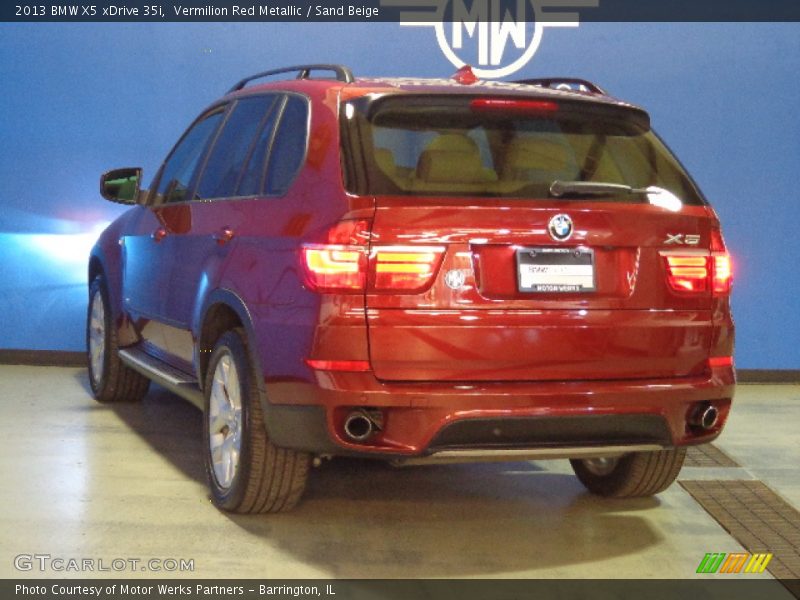 Vermilion Red Metallic / Sand Beige 2013 BMW X5 xDrive 35i