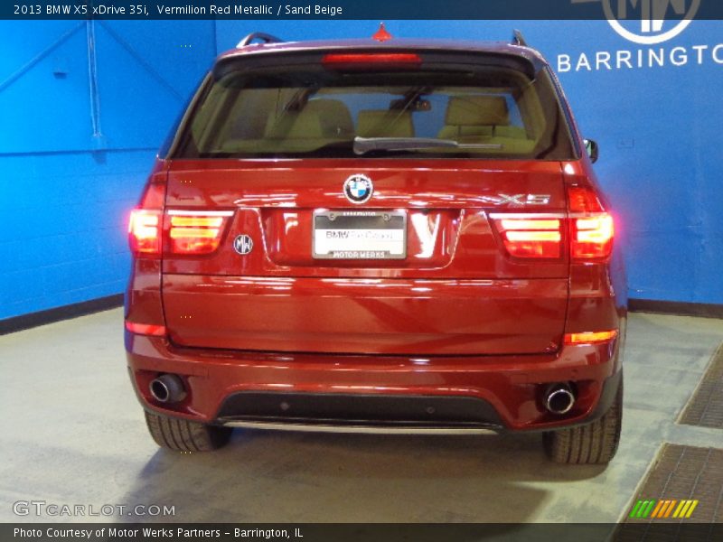 Vermilion Red Metallic / Sand Beige 2013 BMW X5 xDrive 35i