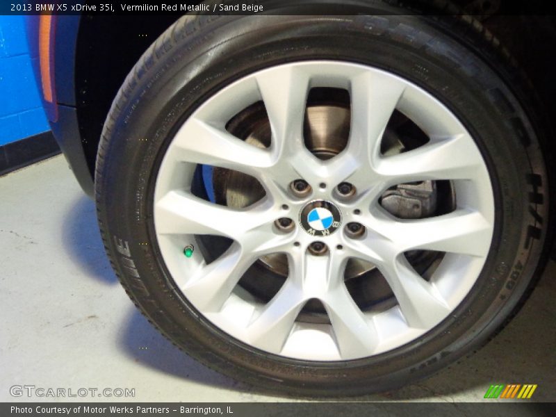 Vermilion Red Metallic / Sand Beige 2013 BMW X5 xDrive 35i