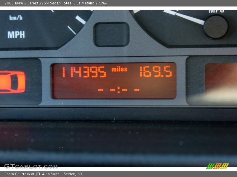 Steel Blue Metallic / Grey 2003 BMW 3 Series 325xi Sedan