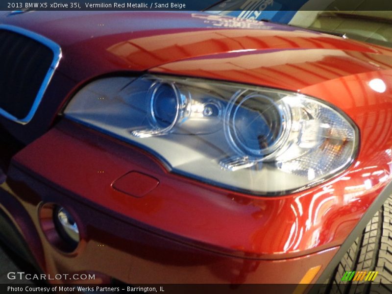 Vermilion Red Metallic / Sand Beige 2013 BMW X5 xDrive 35i