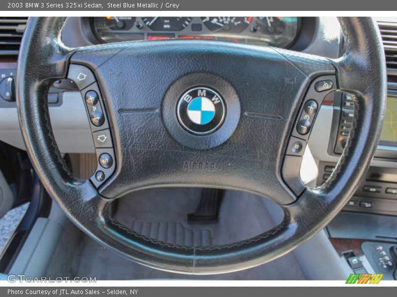 Steel Blue Metallic / Grey 2003 BMW 3 Series 325xi Sedan