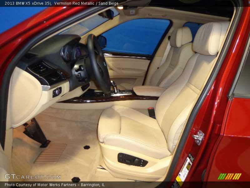 Vermilion Red Metallic / Sand Beige 2013 BMW X5 xDrive 35i