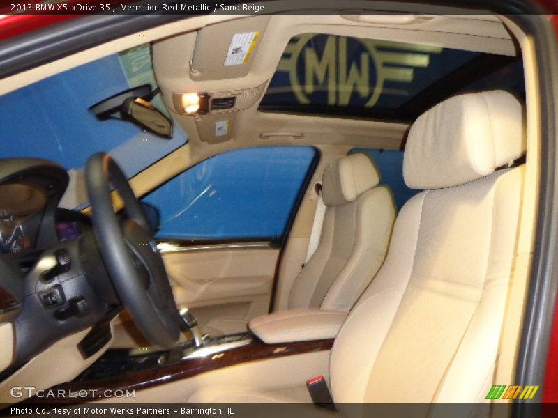 Vermilion Red Metallic / Sand Beige 2013 BMW X5 xDrive 35i