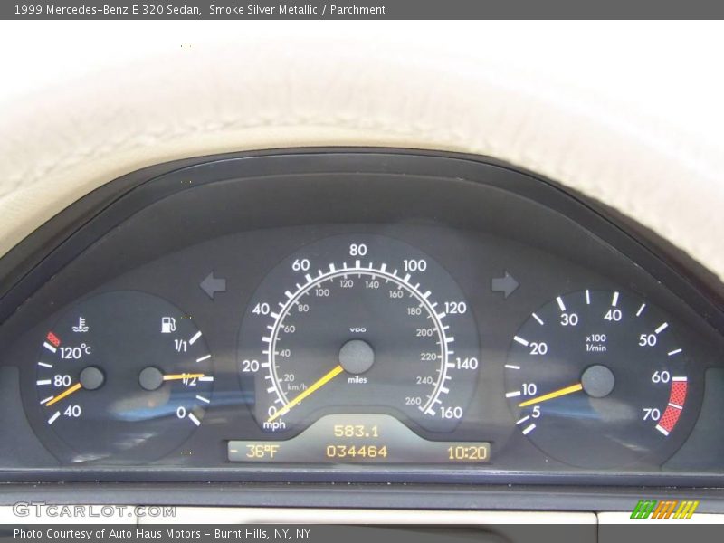 Smoke Silver Metallic / Parchment 1999 Mercedes-Benz E 320 Sedan