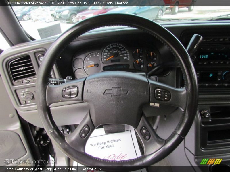 Black / Dark Charcoal 2004 Chevrolet Silverado 1500 Z71 Crew Cab 4x4
