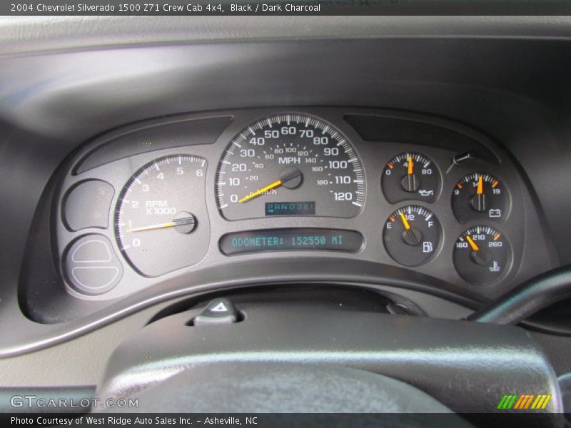 Black / Dark Charcoal 2004 Chevrolet Silverado 1500 Z71 Crew Cab 4x4