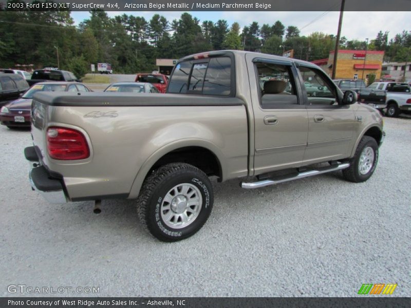 Arizona Beige Metallic / Medium Parchment Beige 2003 Ford F150 XLT SuperCrew 4x4