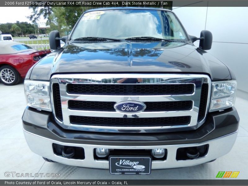 Dark Stone Metallic / Tan 2006 Ford F250 Super Duty Lariat FX4 Off Road Crew Cab 4x4