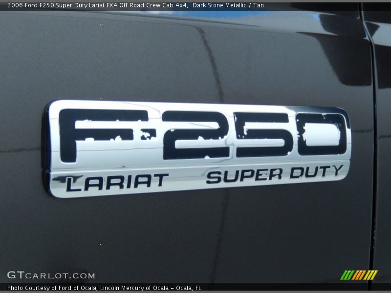 Dark Stone Metallic / Tan 2006 Ford F250 Super Duty Lariat FX4 Off Road Crew Cab 4x4