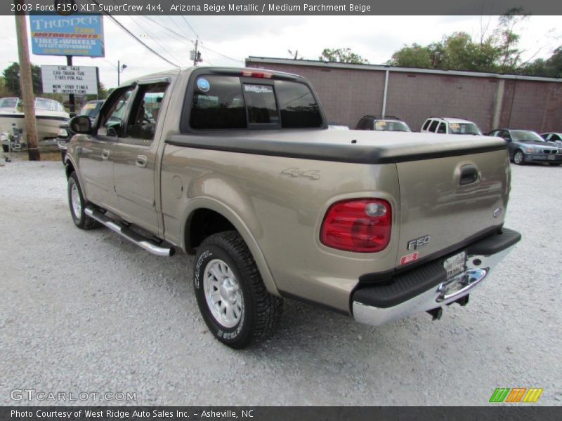 Arizona Beige Metallic / Medium Parchment Beige 2003 Ford F150 XLT SuperCrew 4x4