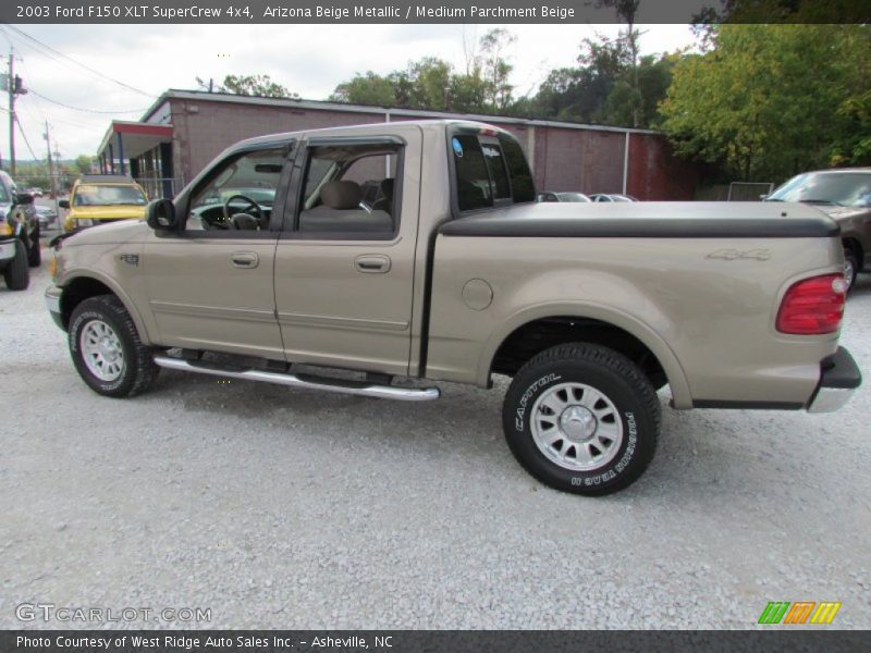 Arizona Beige Metallic / Medium Parchment Beige 2003 Ford F150 XLT SuperCrew 4x4