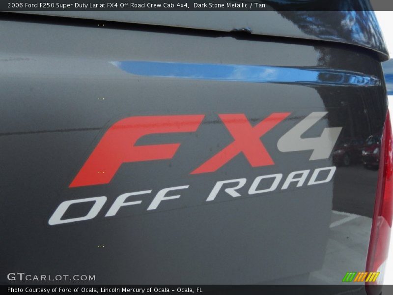 Dark Stone Metallic / Tan 2006 Ford F250 Super Duty Lariat FX4 Off Road Crew Cab 4x4