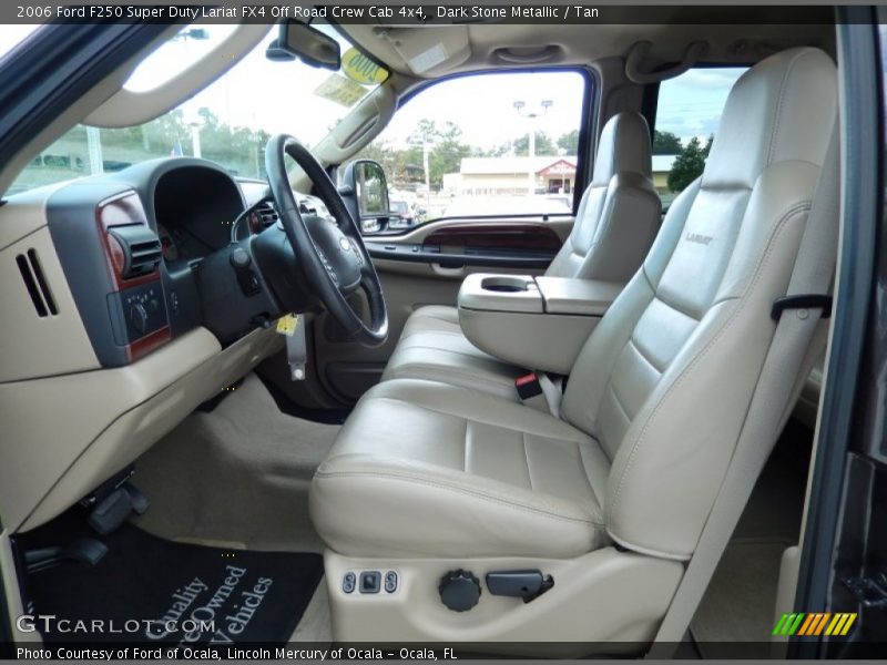 Dark Stone Metallic / Tan 2006 Ford F250 Super Duty Lariat FX4 Off Road Crew Cab 4x4
