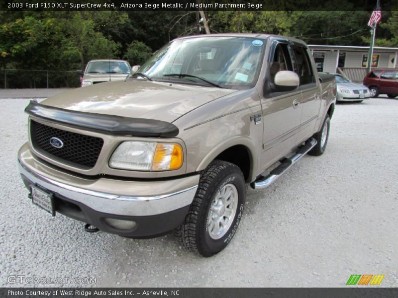 Arizona Beige Metallic / Medium Parchment Beige 2003 Ford F150 XLT SuperCrew 4x4