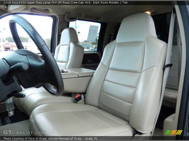 Dark Stone Metallic / Tan 2006 Ford F250 Super Duty Lariat FX4 Off Road Crew Cab 4x4