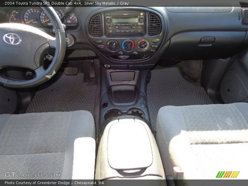 Silver Sky Metallic / Gray 2004 Toyota Tundra SR5 Double Cab 4x4