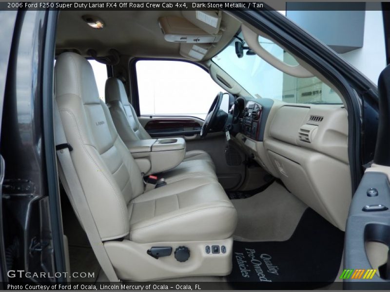 Dark Stone Metallic / Tan 2006 Ford F250 Super Duty Lariat FX4 Off Road Crew Cab 4x4