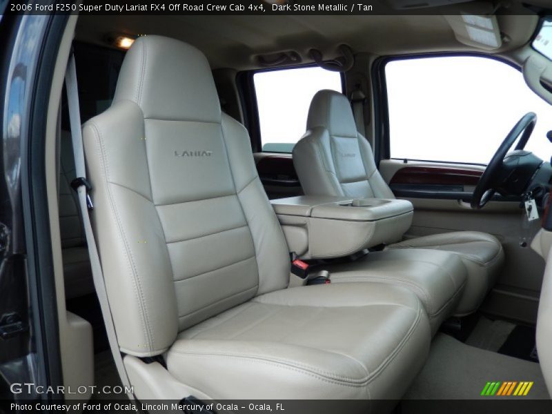Dark Stone Metallic / Tan 2006 Ford F250 Super Duty Lariat FX4 Off Road Crew Cab 4x4