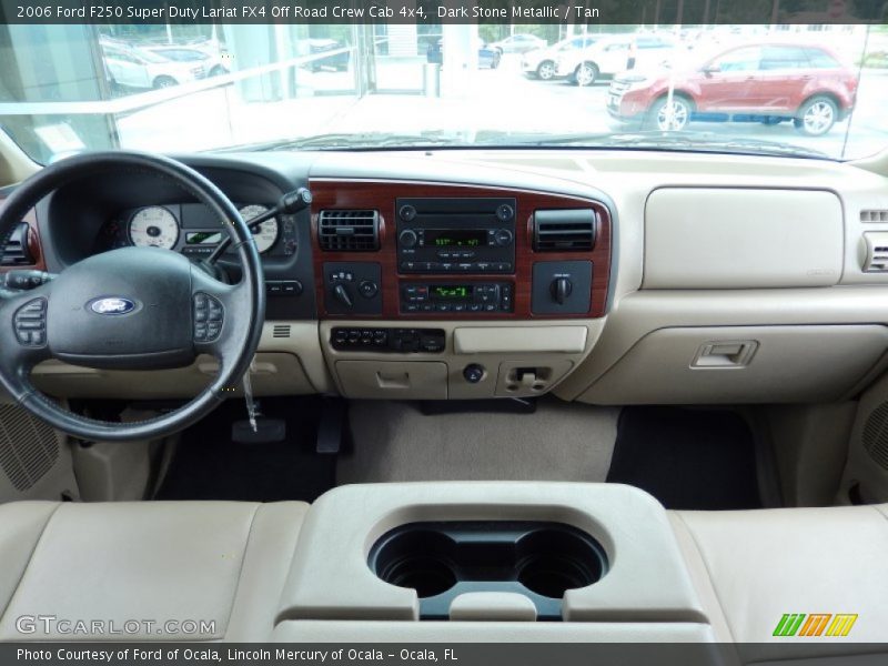 Dark Stone Metallic / Tan 2006 Ford F250 Super Duty Lariat FX4 Off Road Crew Cab 4x4