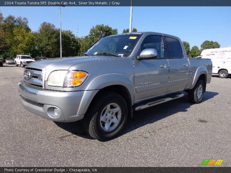 Silver Sky Metallic / Gray 2004 Toyota Tundra SR5 Double Cab 4x4
