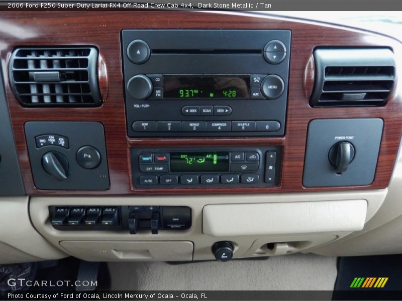 Dark Stone Metallic / Tan 2006 Ford F250 Super Duty Lariat FX4 Off Road Crew Cab 4x4
