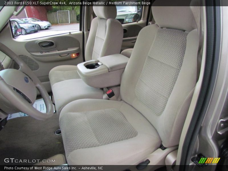 Arizona Beige Metallic / Medium Parchment Beige 2003 Ford F150 XLT SuperCrew 4x4