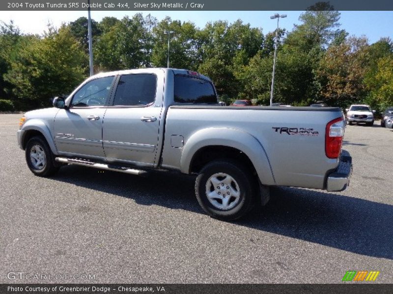 Silver Sky Metallic / Gray 2004 Toyota Tundra SR5 Double Cab 4x4