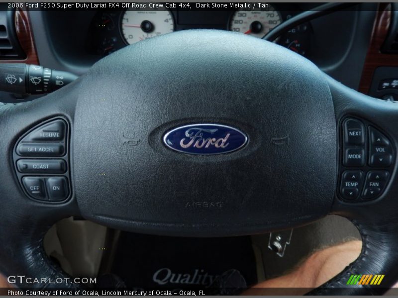 Dark Stone Metallic / Tan 2006 Ford F250 Super Duty Lariat FX4 Off Road Crew Cab 4x4