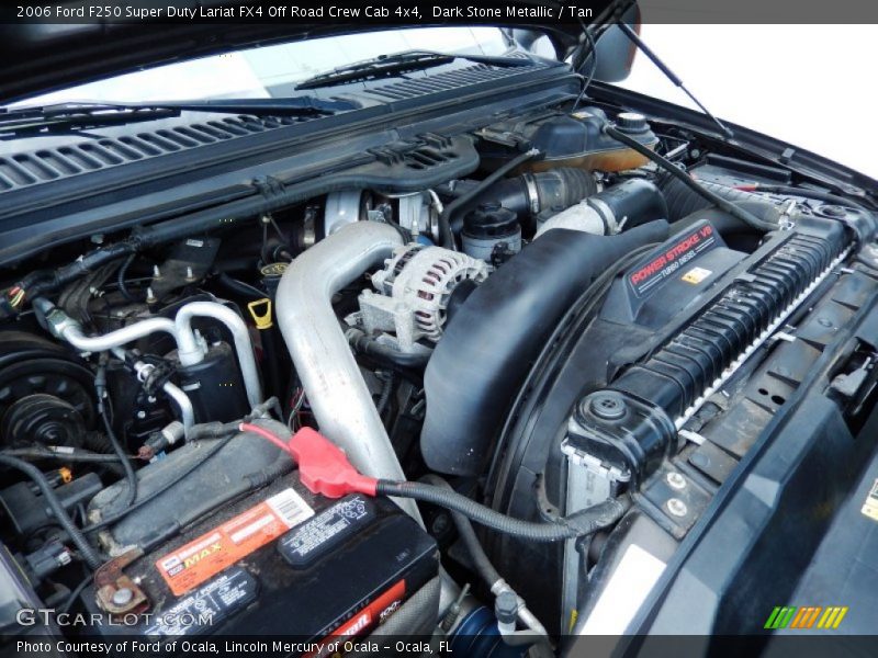 Dark Stone Metallic / Tan 2006 Ford F250 Super Duty Lariat FX4 Off Road Crew Cab 4x4