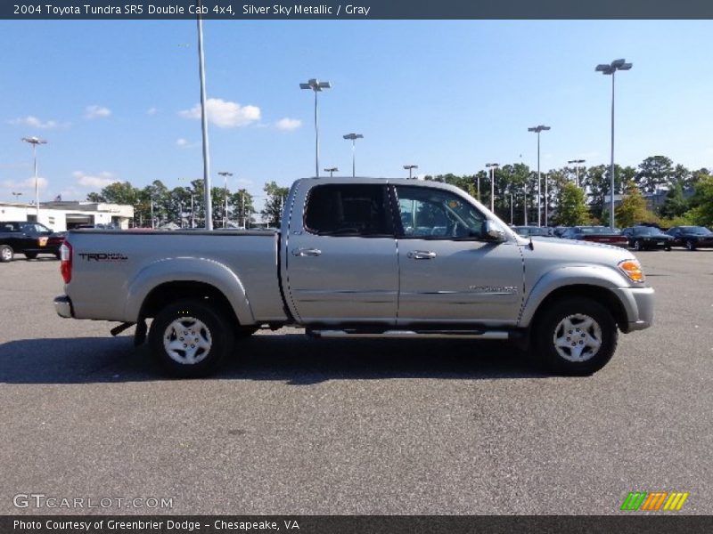 Silver Sky Metallic / Gray 2004 Toyota Tundra SR5 Double Cab 4x4