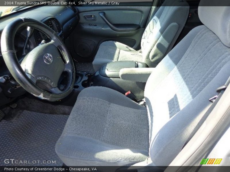 Silver Sky Metallic / Gray 2004 Toyota Tundra SR5 Double Cab 4x4