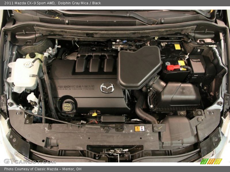 Dolphin Gray Mica / Black 2011 Mazda CX-9 Sport AWD