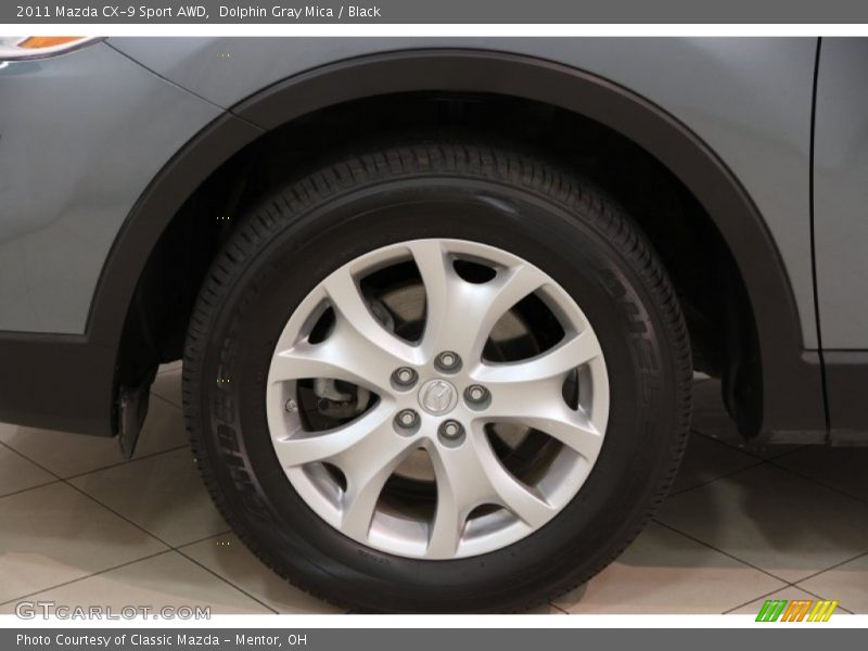 Dolphin Gray Mica / Black 2011 Mazda CX-9 Sport AWD